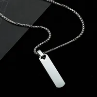 Simple Style Classic Style Geometric Titanium Steel Plating Unisex Pendant Necklace sku image 1