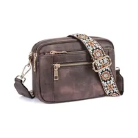 In Stock  Hot Sale Quilted Embroidered Plaid Color Matching Retro Shoulder Bag Zipper Shoulder Strap Messenger Bag Wallet Small Square Bag sku image 6