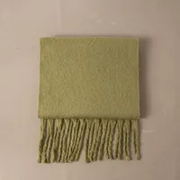 Brown Striped Scarf Women's Autumn And Winter Korean-style Trendy   Winter Warm Imitation Cashmere Windproof Scarf For Students sku image 4