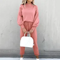 Holiday Daily Selfie Women's Temperament Commuter Urban Style Solid Color Polyester Sweatshirt Sets Shorts Sets main image 3