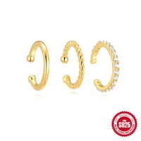 S925 Sterling Silver Diamond Temperamental Fashionmonger Earring Ring/Stud Earring Earrings Suit Best Seller In Europe And America Horse Eye Personalized Ear Clip sku image 3