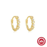New S925 Sterling Silver Square Diamond Water Drop Chain Earclip Earrings Earrings Best Seller In Europe And America Light Luxury Opal Earrings sku image 4