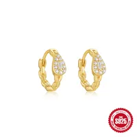 New S925 Sterling Silver Square Diamond Water Drop Chain Earclip Earrings Earrings Best Seller In Europe And America Light Luxury Opal Earrings sku image 6