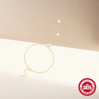 S925 Sterling Silver White Pearl Bracelet Best Seller In Europe And America Light Luxury Temperament All-Match Mitten-Type Bracelet Multi-Layer Twin Bracelet main image 5