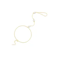 S925 Sterling Silver White Pearl Bracelet Best Seller In Europe And America Light Luxury Temperament All-Match Mitten-Type Bracelet Multi-Layer Twin Bracelet main image 4