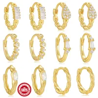 New S925 Sterling Silver Square Diamond Water Drop Chain Earclip Earrings Earrings Best Seller In Europe And America Light Luxury Opal Earrings main image 4