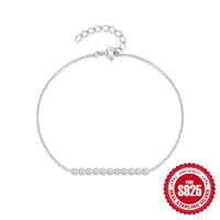 New 925 Sterling Silver Single Row Diamond Temperament Wild Bracelet Internet Celebrity Hot Sale Same Style Niche High-Grade Bracelet For Women main image 5