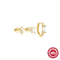 S925 Sterling Silver Classic Pearl Petal Zircon All-Match Suit Earrings Earrings Europe And America Cross Border Hot Sale Stud Earrings sku image 3