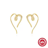 New S925 Sterling Silver Exaggerated Metal Feeling Line Earrings Best Seller In Europe And America Diamond Ins Fashion Fashionable And Versatile Earrings main image 1