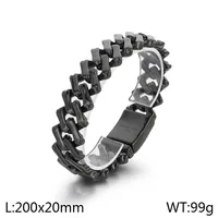 European And American Elegant Hip Hop Stainless Steel 20mm Diamond Cuban Link Chain Necklace Unisex sku image 2