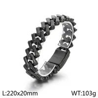 European And American Elegant Hip Hop Stainless Steel 20mm Diamond Cuban Link Chain Necklace Unisex sku image 5