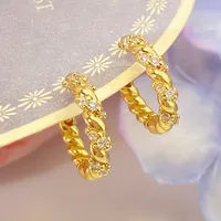 New Classic Diamond Small Round Geometric Earclip Earrings Earrings Europe And America Cross Border Hot Sale Creative Earrings Factory Wholesale main image 5