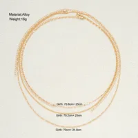 Simple Style Solid Color Alloy Women's Chain Belts main image 2