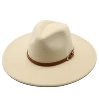 British Style Hat Harajuku Style 9.5cm Large Edge Woolen Top Hat For Men And Women Warm Jazz Hat For Autumn And Winter main image 1