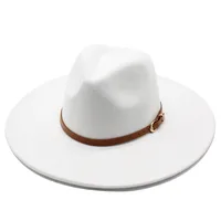 British Style Hat Harajuku Style 9.5cm Large Edge Woolen Top Hat For Men And Women Warm Jazz Hat For Autumn And Winter sku image 5