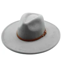British Style Hat Harajuku Style 9.5cm Large Edge Woolen Top Hat For Men And Women Warm Jazz Hat For Autumn And Winter sku image 11