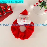 Women's Simple Style Christmas Tree Santa Claus Cloth Hair Tie sku image 6