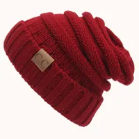 Autumn And Winter New  Knitted Pullover Cap  Explosions Warm Curled Cap Men's And Women's Outdoor Cold-proof Hat sku image 1
