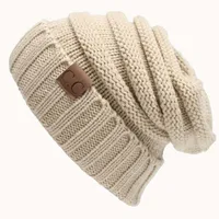 Autumn And Winter New  Knitted Pullover Cap  Explosions Warm Curled Cap Men's And Women's Outdoor Cold-proof Hat sku image 11