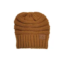 Autumn And Winter New  Knitted Pullover Cap  Explosions Warm Curled Cap Men's And Women's Outdoor Cold-proof Hat sku image 16