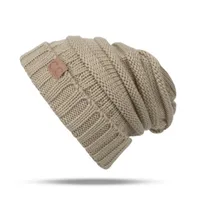 Autumn And Winter New  Knitted Pullover Cap  Explosions Warm Curled Cap Men's And Women's Outdoor Cold-proof Hat sku image 3
