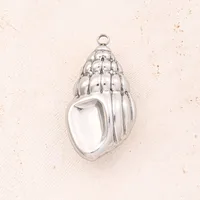 Best Seller In Europe And America DIY Ornament Accessories Conch Starfish Shell Woven Square Pendant main image 4
