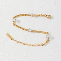 Elegant Modern Style Heart Shape Butterfly Titanium Steel Plating Zircon Women's Bracelets sku image 9