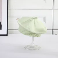 Women's Elegant Lady Solid Color Flower Beret Hat sku image 5