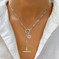 Elegant Simple Style Classic Style Sun 201 Stainless Steel 304 Stainless Steel Women's Pendant Necklace main image 3
