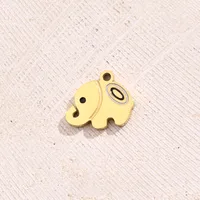 Best Seller In Europe And America DIY Ornament Accessories Vacuum Plating Colorful Oil Necklace Snake-Shaped Swan Elephant Footprints Pendant In Furnace main image 7