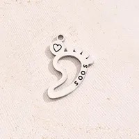 Best Seller In Europe And America DIY Ornament Accessories Vacuum Plating Colorful Oil Necklace Snake-Shaped Swan Elephant Footprints Pendant In Furnace main image 6