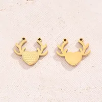 Best Seller In Europe And America Creative DIY Ornament Accessories Vacuum Electroplating Plum Blossom Antlers Angel Wings Rose Connector In Furnace main image 3