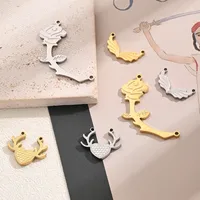 Best Seller In Europe And America Creative DIY Ornament Accessories Vacuum Electroplating Plum Blossom Antlers Angel Wings Rose Connector In Furnace main image 1