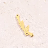 Best Seller In Europe And America Creative DIY Ornament Accessories Furnace Vacuum Plating Colorful Oil Necklace Micro-Inlaid Glass Rhinestone Geometric Pattern Moon Leaves Bamboo Joint Antlers Bow Arc Connector main image 6