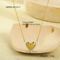 Classic Style Heart Shape 304 Stainless Steel Women's Pendant Necklace sku image 18