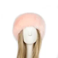 P0202 Fashion Color Mao Mao Head Ring Head Ring Imitation Fur Warm Headgear Cap Children Europe And The United States New main image 3