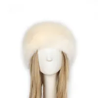 P0202 Fashion Color Mao Mao Head Ring Head Ring Imitation Fur Warm Headgear Cap Children Europe And The United States New main image 4