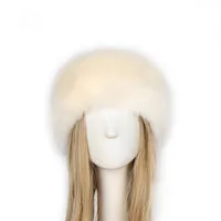 P0202 Fashion Color Mao Mao Head Ring Head Ring Imitation Fur Warm Headgear Cap Children Europe And The United States New sku image 8