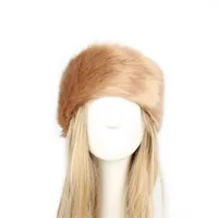 P0202 Fashion Color Mao Mao Head Ring Head Ring Imitation Fur Warm Headgear Cap Children Europe And The United States New sku image 10