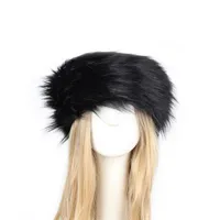 P0202 Fashion Color Mao Mao Head Ring Head Ring Imitation Fur Warm Headgear Cap Children Europe And The United States New sku image 11