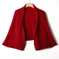 Cashmere Shawl Scarf Women's Autumn And Winter Warm  Scarf Outer Sweater Knitted Cardigan Sweater Coat Top sku image 5