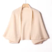 Cashmere Shawl Scarf Women's Autumn And Winter Warm  Scarf Outer Sweater Knitted Cardigan Sweater Coat Top sku image 6
