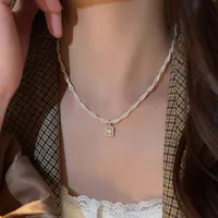 Elegant Bow Knot Imitation Pearl Alloy Plating Women's Necklace sku image 70
