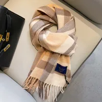 New Year British Style Red Plaid 100% Pure Wool Scarf Women's Winter High-grade Small Plaid Scarf sku image 2