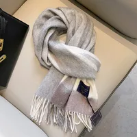 New Year British Style Red Plaid 100% Pure Wool Scarf Women's Winter High-grade Small Plaid Scarf sku image 8