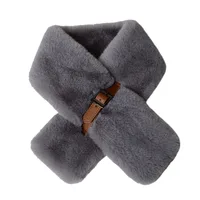 New Imitation Rex Rabbit Fur Plush Warm Winter Scarf Scarf Fashion Straight Scarf Autumn And Winter Temperament Collar Net Red main image 5