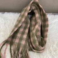 Korean Style Versatile Student Shawl Warm Scarf Simple Versatile Men's And Women's Autumn And Winter High-end Sense Plaid Scarf sku image 8