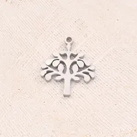 Best Seller In Europe And America DIY Ornament Accessories Vacuum Electroplating In Furnace Dense Trees And Small Trees Tree Of Life Pendant sku image 3