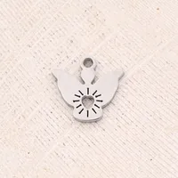 Best Seller In Europe And America DIY Ornament Accessories Furnace Vacuum Plating Hollow Love Angel Butterfly Snowflake Pendant sku image 2