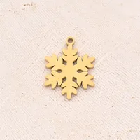 Best Seller In Europe And America DIY Ornament Accessories Furnace Vacuum Plating Hollow Love Angel Butterfly Snowflake Pendant main image 4